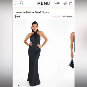 Show Me Your Mumu Jasmine Halter Maxi dress - worn once!